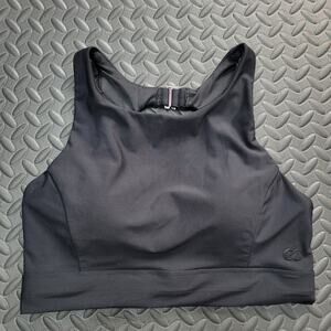 Calia Black High Neck Sports Bra Medium Support Athletic Top M